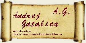 Andrej Gatalica vizit kartica
